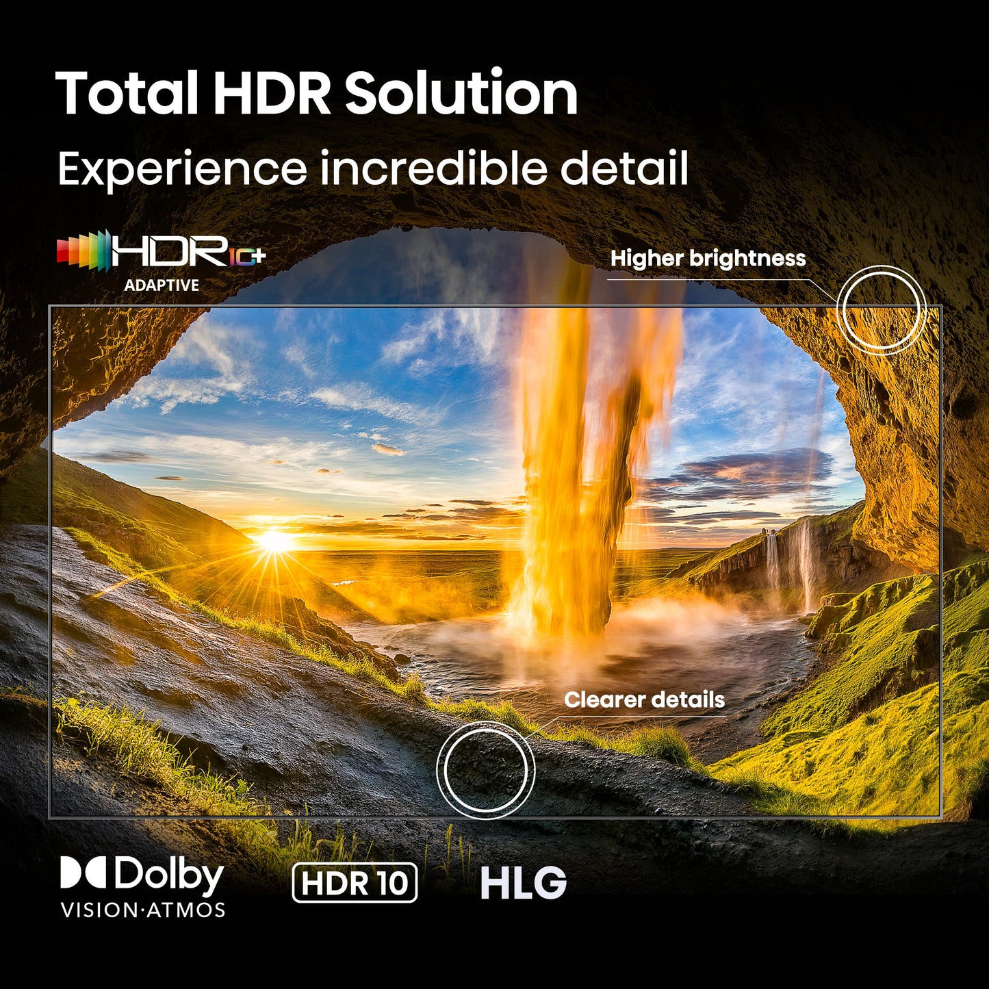 Hisense 65" E6 Cinema Series QLED 4K UHD Smart Fire TV (65E6QF, 2025 Model) - QLED, AI Light Sensor, Dolby Vision · Atmos, Voice Remote with Alexa, Motion Rate 120, HDR 10+ Adaptive, Game Mode Plus