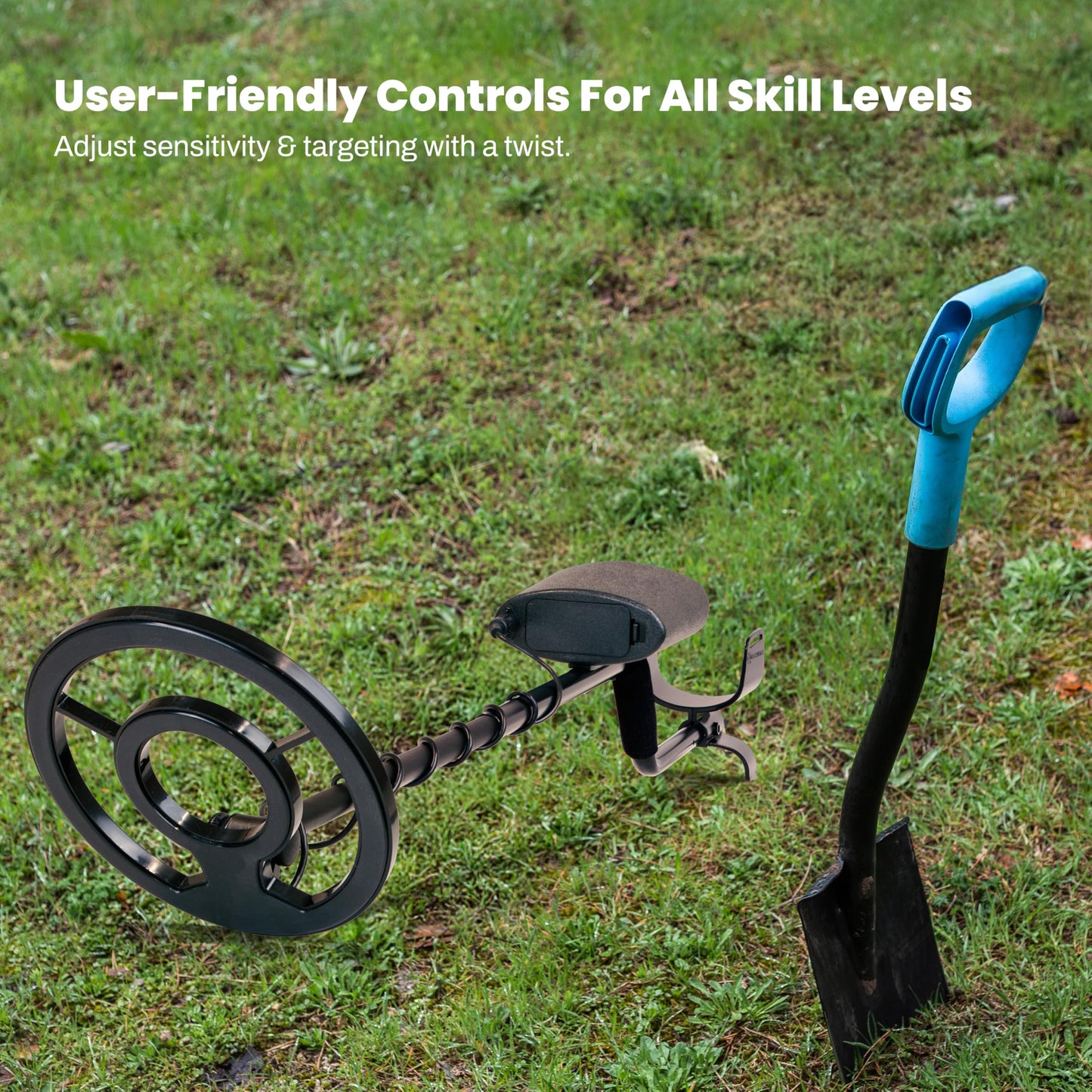 Bounty Hunter TK4 Tracker IV Metal Detector with Waterproof 8-Inch Coil, Versatile Detection Modes, Durable Construction, and Easy-to-Use Controls for All-Terrain Treasure Hunting Adventures