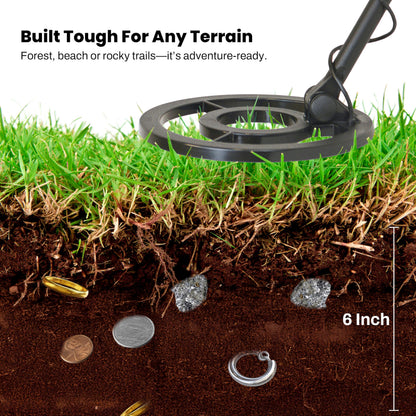 Bounty Hunter TK4 Tracker IV Metal Detector with Waterproof 8-Inch Coil, Versatile Detection Modes, Durable Construction, and Easy-to-Use Controls for All-Terrain Treasure Hunting Adventures