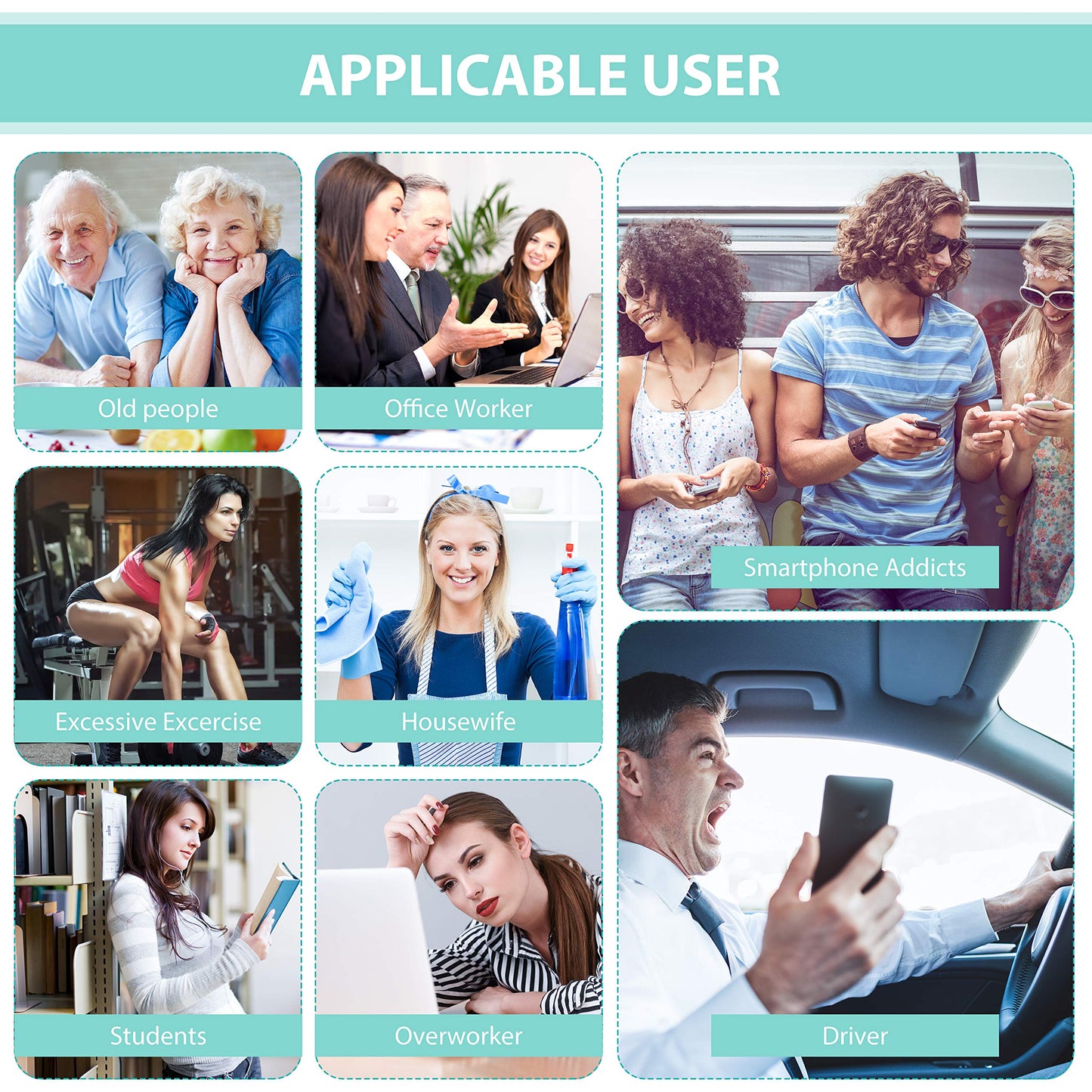 Belifu Dual Channel TENS EMS Unit 24 Modes Muscle Stimulator for Pain Relief Therapy, Electronic Pulse Massager Muscle Massager with 10 Pads, Dust-Proof Drawstring Storage Bag, Fastening Cable Ties