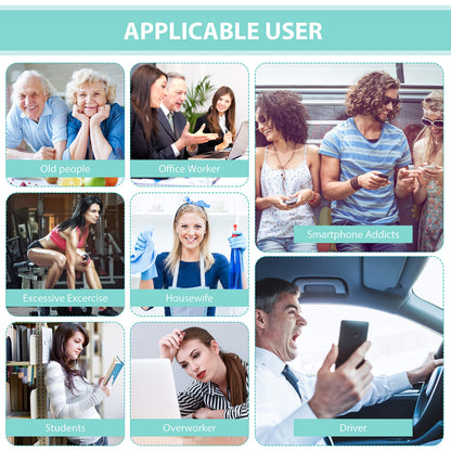 Belifu Dual Channel TENS EMS Unit 24 Modes Muscle Stimulator for Pain Relief Therapy, Electronic Pulse Massager Muscle Massager with 10 Pads, Dust-Proof Drawstring Storage Bag, Fastening Cable Ties