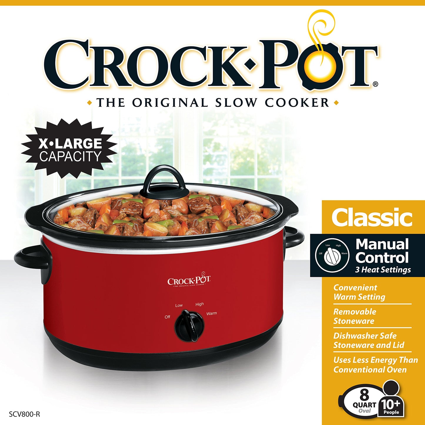 Crock-pot Express Crock Slow Cooker 8 quart Red