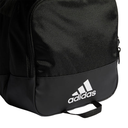 adidas Unisex Defender 4.0 Gym Duffel Bag for Men and Women, Black/White, Small (38L)