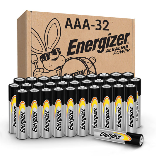Energizer Alkaline Power AAA Batteries 32 Count (Pack of 1), Long-Lasting Triple A Batteries