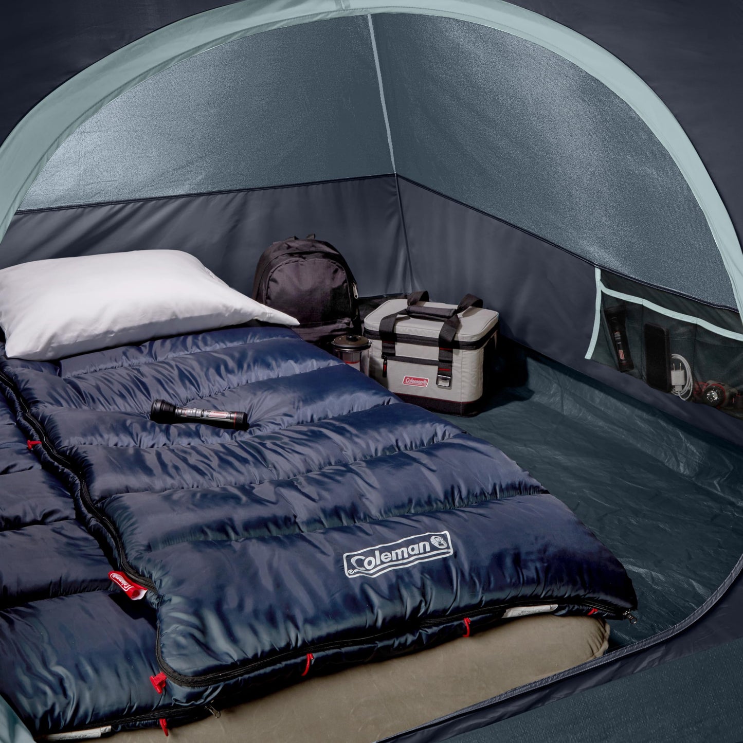Coleman Skydome Tent with 5 Minute Setup, 4-Person Weatherproof Tent with Rainfly & Carry Bag, 20% More Headroom Than Traditional Canopies