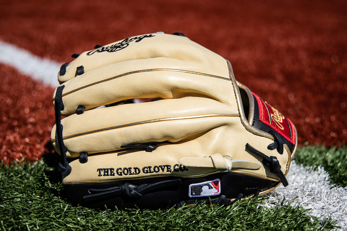 Rawlings | HEART OF THE HIDE Baseball Glove | R2G - Narrow Fit | Advanced Break-In | 11.5" | Pro I Web | Right Hand Throw | Camel/Black