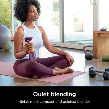 Ninja BC151PR Blast Portable Blender, Cordless, 18oz. Vessel, Personal Blender-for Shakes & Smoothies, BPA Free, Leakproof-Lid & Sip Spout, USB-C Rechargeable, Dishwasher Safe Parts, Passion Fruit