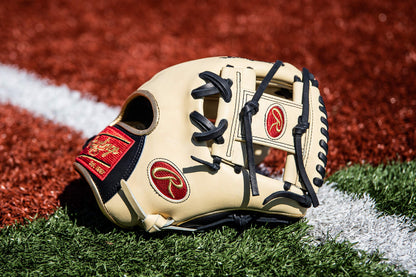 Rawlings | HEART OF THE HIDE Baseball Glove | R2G - Narrow Fit | Advanced Break-In | 11.5" | Pro I Web | Right Hand Throw | Camel/Black