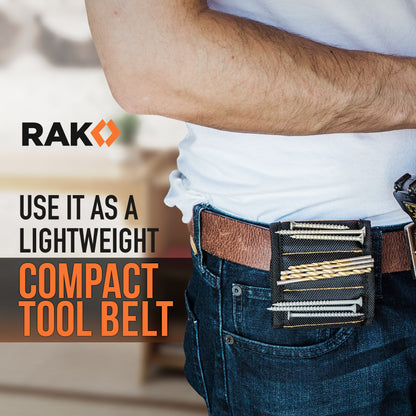 RAK Magnetic Wristband Gifts for Men - Premium Tool Belt for Holding Screws Nails with Powerful Magnets, Cool Gadgets Stocking Stuffers for Men, Holiday for Dad, Husband, Grandpa, Him
