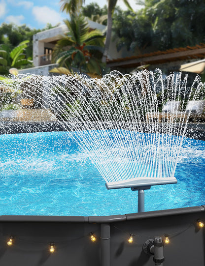 Pool Fountains for Above and In-ground Pools, Adjustable Whale Tail Waterfall Wide Width Pool Sprinkler Fountain for Relaxation & Cooling 10-20 Degrees, Swimming Pool SPA Accessories