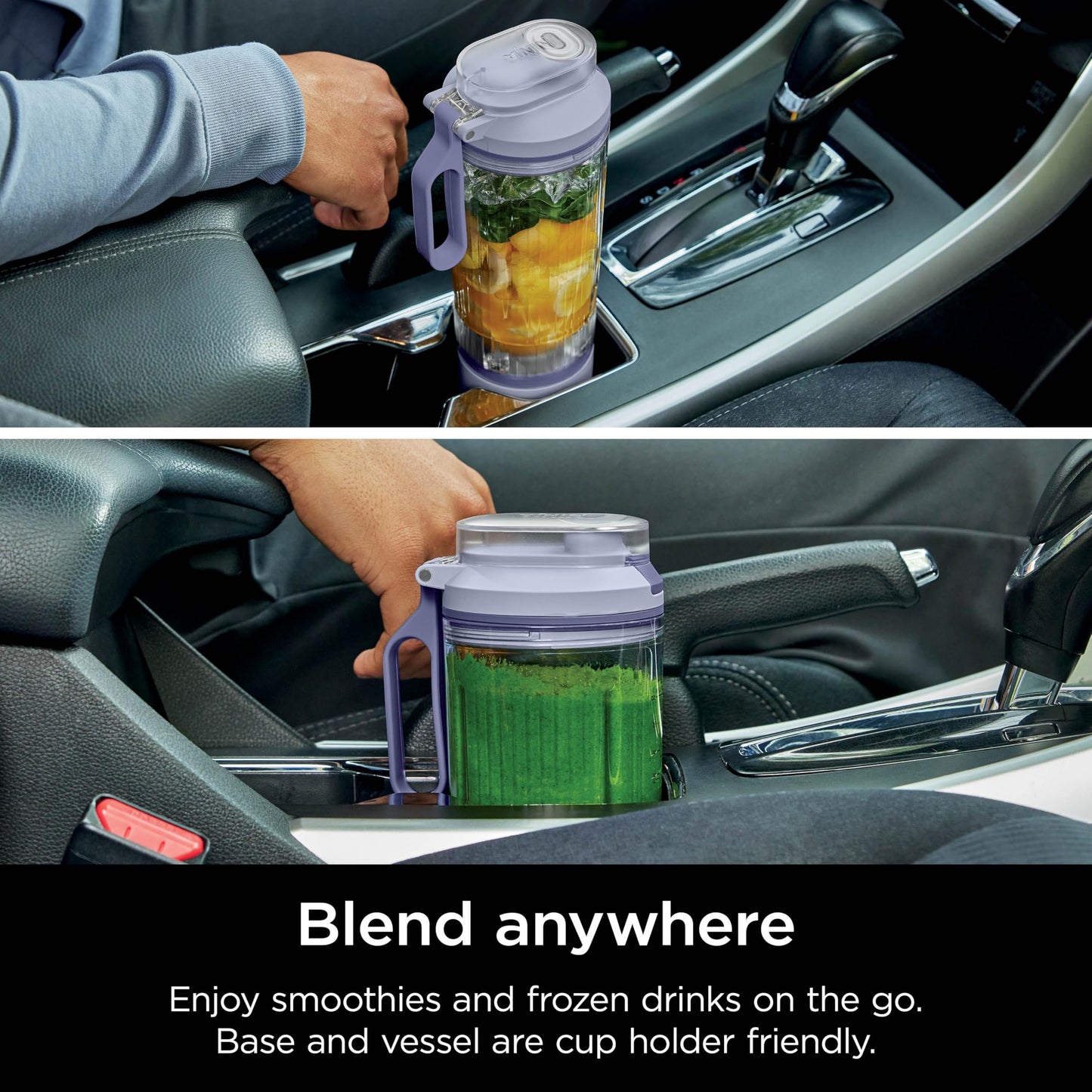 Ninja Blast Max, Portable Blender + Twist & Go, Personal Smoothie, Blend, Ice Crush, 3 Programs, Cordless, 22 oz removable Vessel, Dishwasher Safe, Leakproof, Lavender, BC251LD