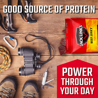 Jack Link's Beef Jerky, Teriyaki, Large Jerky Bags – Flavorful Meat Snacks, Ready to Eat Protein Snacks with 11g of Protein, Made with 100% Beef, Keto, Paleo & Carnivore Diet Ready – 9 Oz. (Pack of 2)