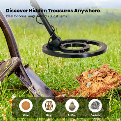 Bounty Hunter TK4 Tracker IV Metal Detector with Waterproof 8-Inch Coil, Versatile Detection Modes, Durable Construction, and Easy-to-Use Controls for All-Terrain Treasure Hunting Adventures