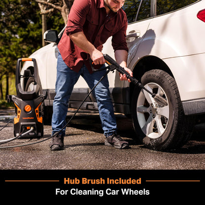 LawnMaster Electric Pressure Washer with Detergent Bottle