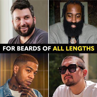 The Beard Club Brush, Comb and Scissors Grooming Kit for Men's Beards and Mustaches Gift Set
