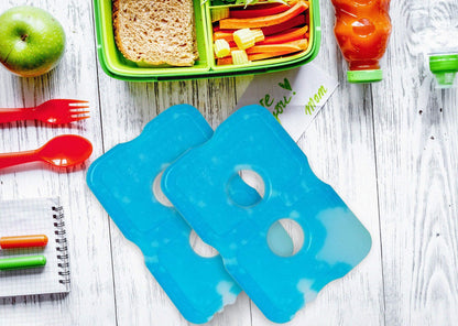 Healthy Packers Ice Packs for Lunch Boxes & Coolers - Freezer Packs - Original Cool Pack | Cooler Accessories for Beach, Camping & Fishing | Slim & Long-Lasting Reusable Ice Pack for Cooler (Set of 4)