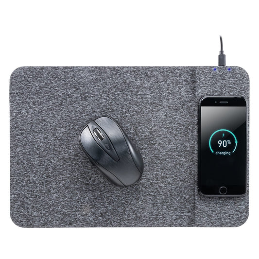 Allsop Powertrack Wireless Charging Mouse Pad, 13 x 8.75, Gray