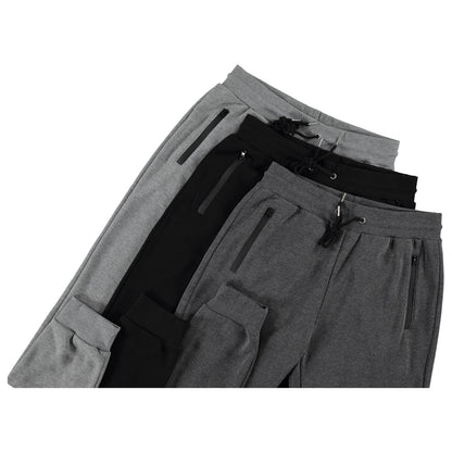 PURE CHAMP Mens 3 Pack Fleece Active Athletic Workout Jogger Sweatpants for Men with Zipper Pocket and Drawstring Size S-3XL(Medium, Set 1)