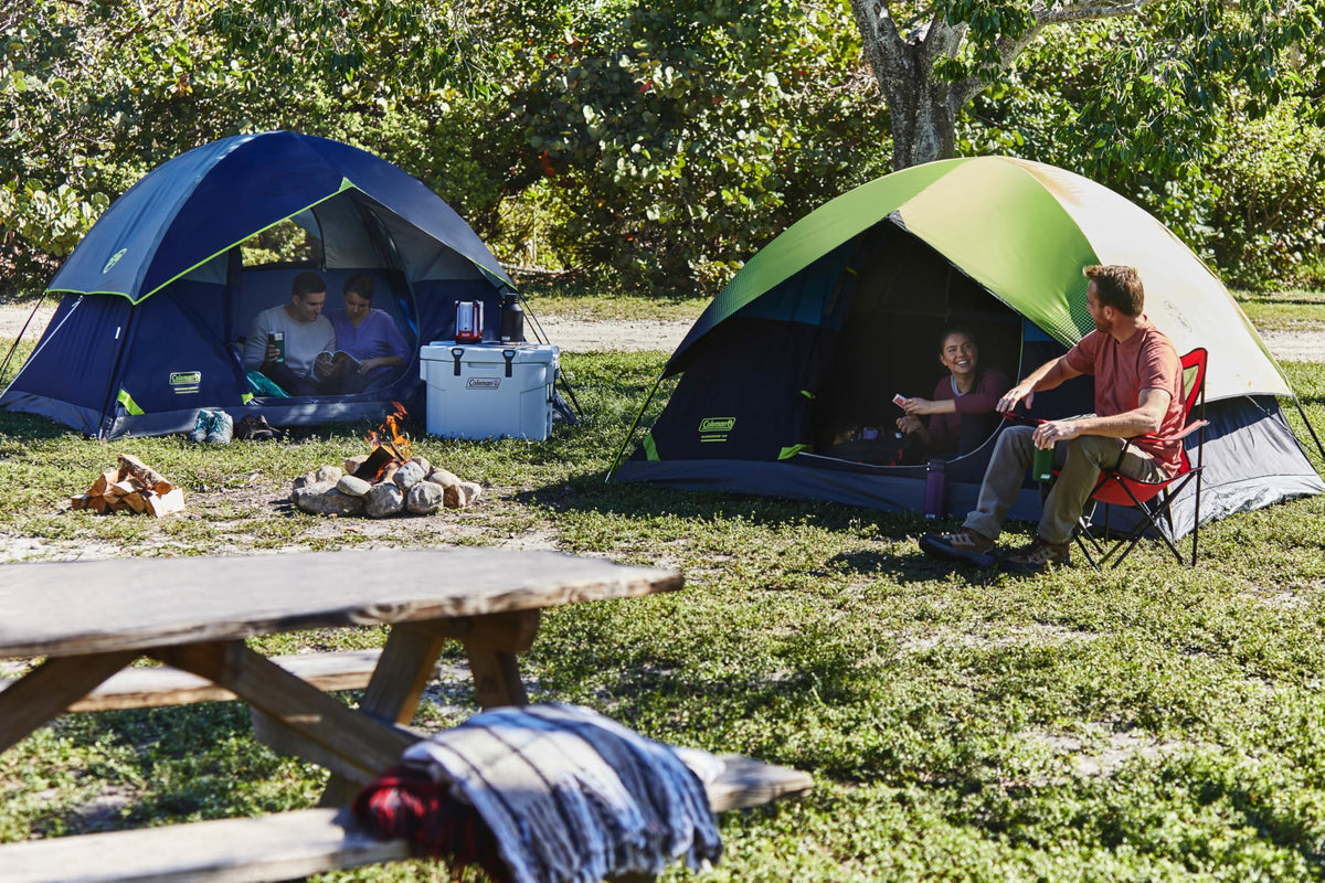Coleman Sundome 2-Person Tent with Rainfly, Weatherproof Tent Sets Up in 10 Mins