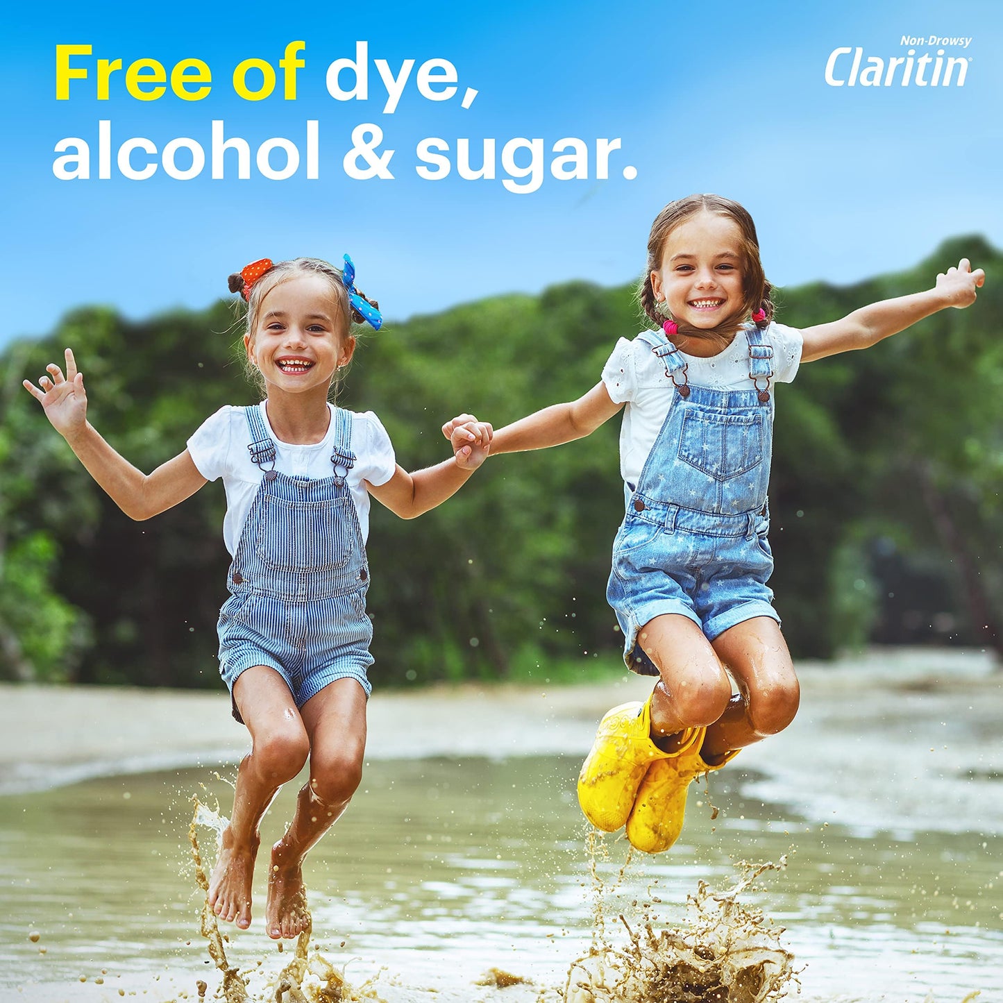 Claritin 24 Hour Allergy Relief - Grape Flavored - Non Drowsy Liquid Antihistamine for Kids, Dye, Alcohol, and Sugar Free Medicine For Children 2 Aged Years and Older