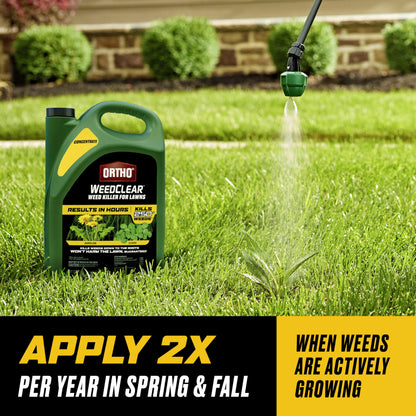 Ortho WeedClear Weed Killer for Lawns Concentrate, Kills Dandelion and Clover, 1 gal.