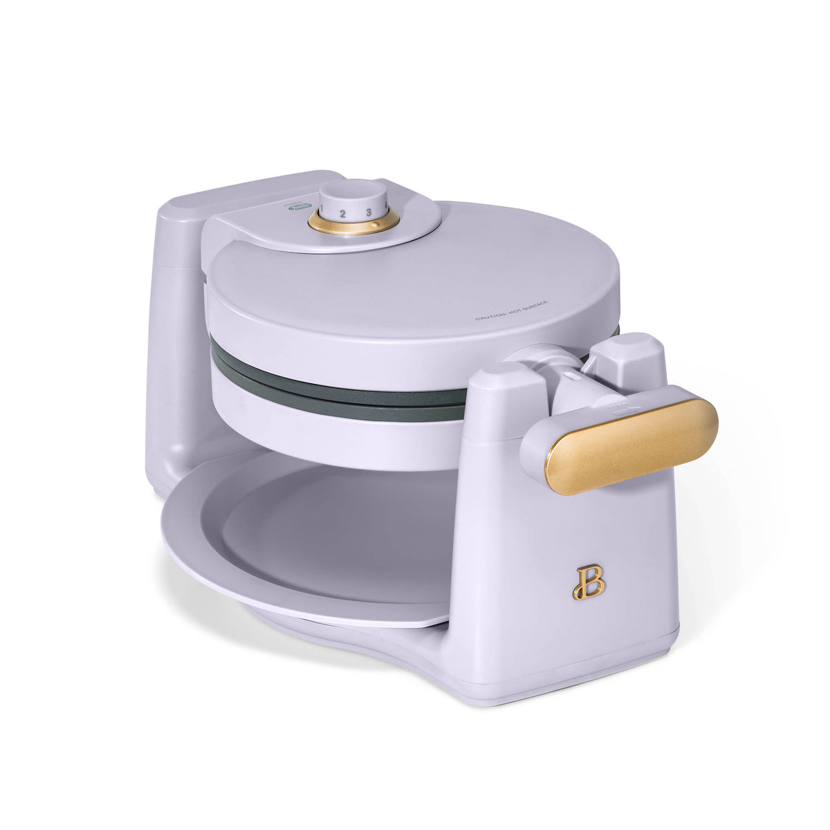 Beautiful Rotating Belgian Waffle Maker, Lavender by Drew Barrymore