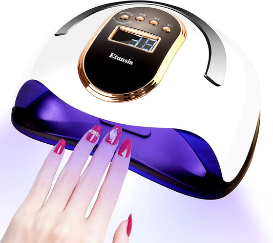 Gel Dryer Lamp for Manicure UV LED Nail Dryer Smart Sensor LCD Display Nail Lamp 168W Powerful Professional Lamp For Drying Nails