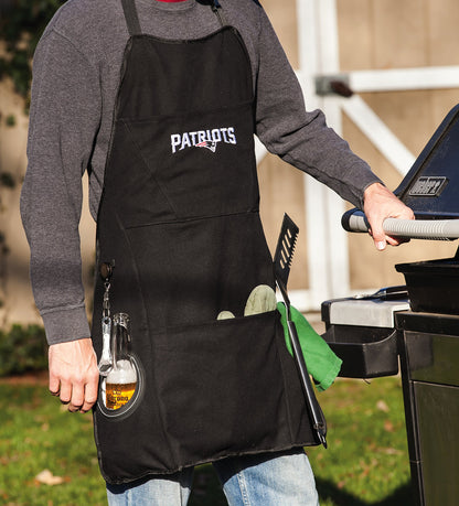 Team Sports America NFL Dallas Cowboys Ultimate Grilling Apron | Bottle Opener and Insulated Beverage Holder | Heavy Duty Durable Cotton Canvas 300 GSM | Machine Washable | Adjustable Straps