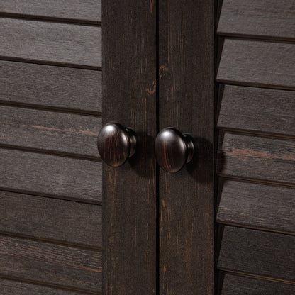 Sauder Harbor View Multipurpose Storage, Tall Pantry Cabinet, L: 35.43" x W: 16.73" x H: 61.02", Antiqued Paint