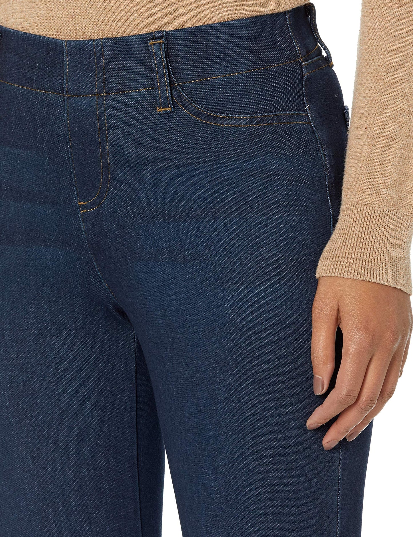 Amazon Essentials Women's Pull-On Knit Jegging (Available in Plus Size), Dark Wash, XX-Large