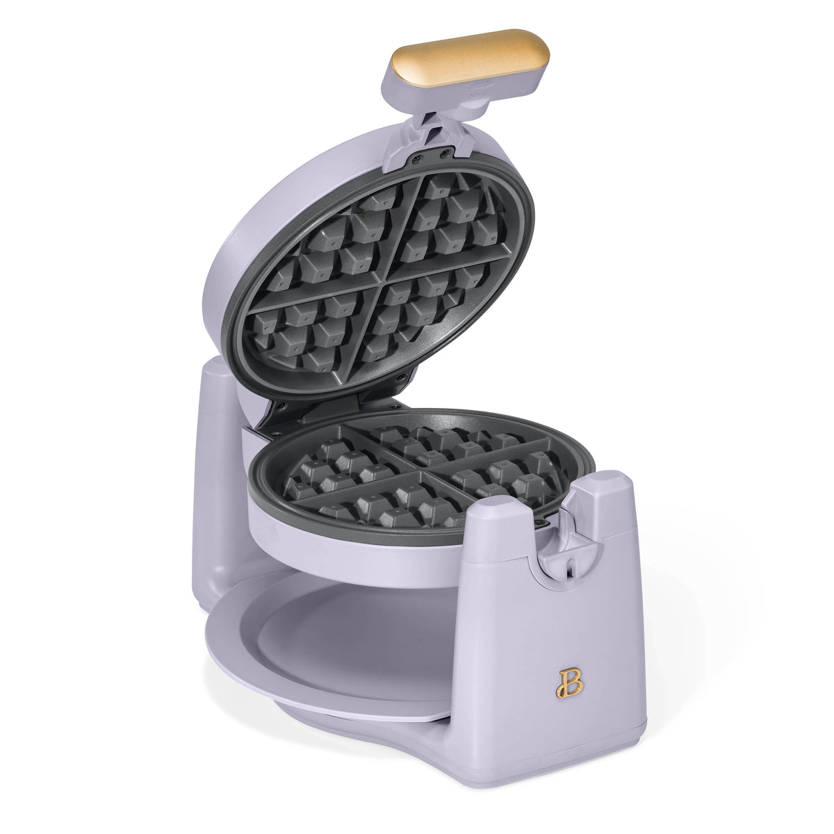 Beautiful Rotating Belgian Waffle Maker, Lavender by Drew Barrymore