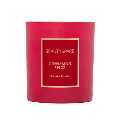 BEAUTYSPACE Cinnamon Spice Holiday Candle Gift, 200g