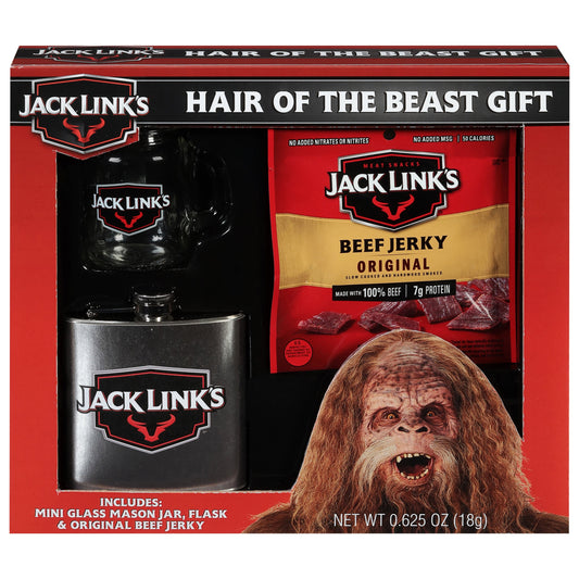 DesignPac Jack Links Holiday Hair of the Beast Flask Gift, 0.625oz