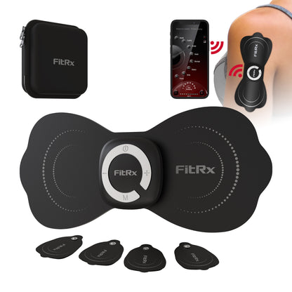 FitRx Electrode Wireless Massager - Rechargeable TENS Unit Muscle Stimulator with App Control