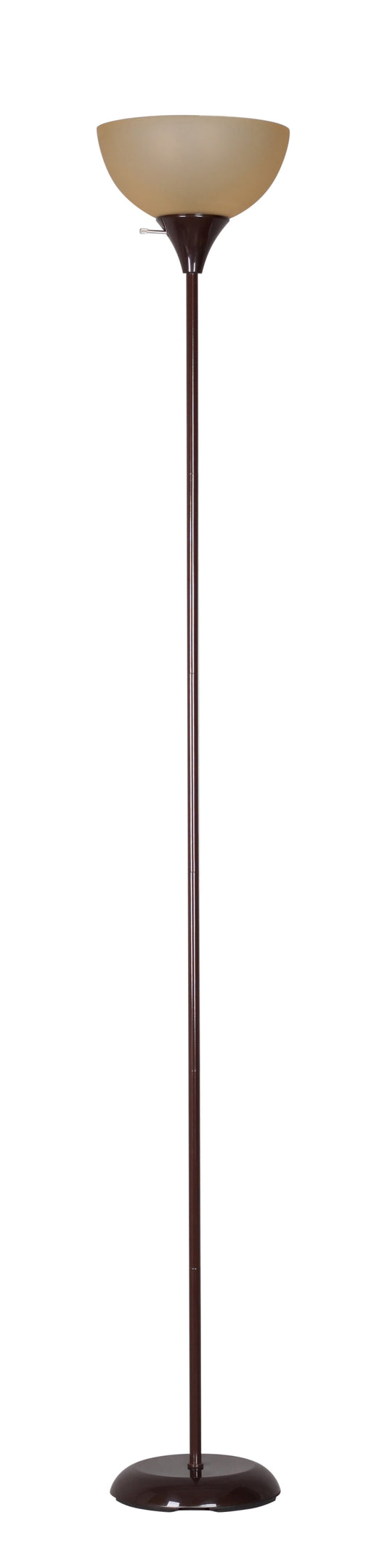 Mainstays 71" Brown Floor Lamp, Modern Design