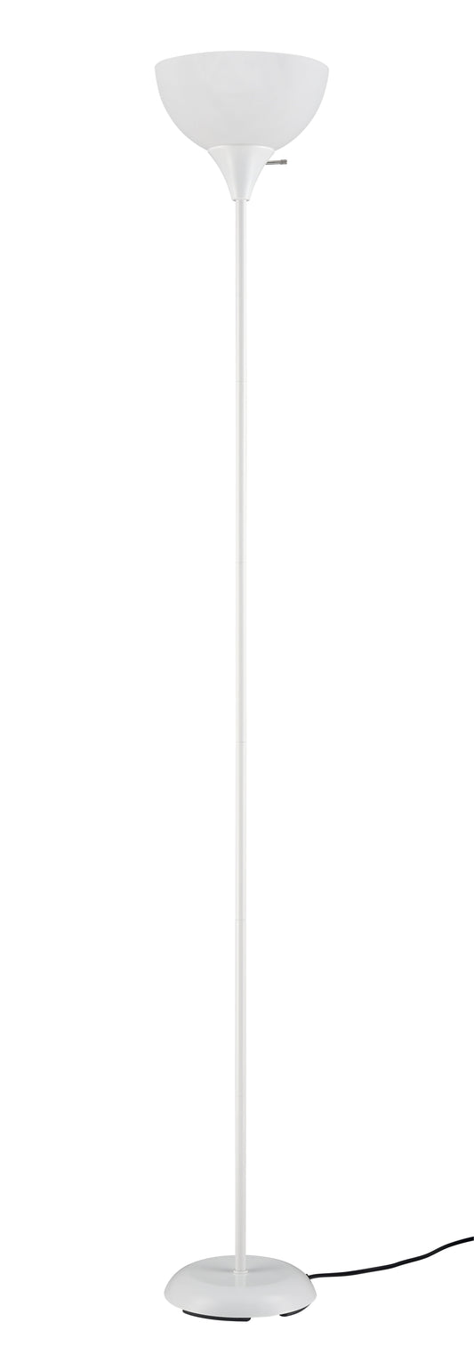 Mainstays 71" White Floor Lamp, Modern Design