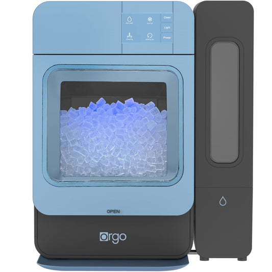 Orgo Products The Sonic Countertop Ice Maker, Nugget Ice Type, 33 LBS of ice, Blue