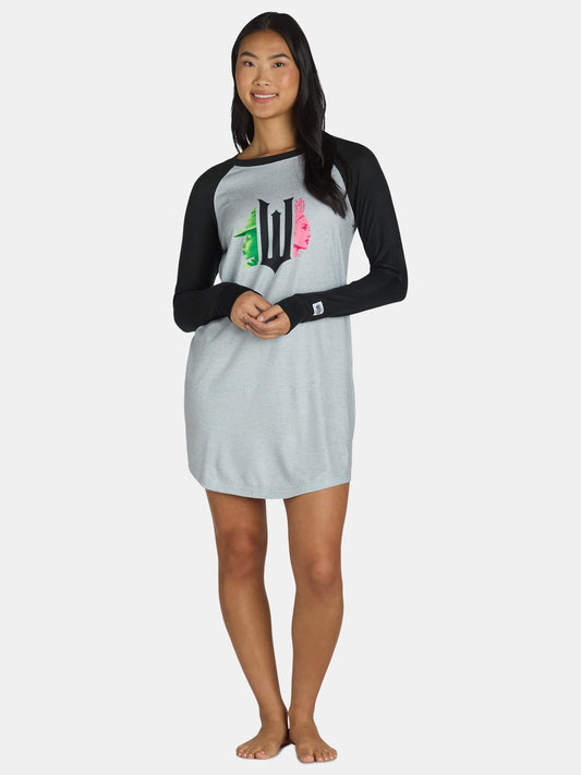 Wicked Women’s and Women’s Plus Graphic Print Sleepshirt, Sizes XS-2X