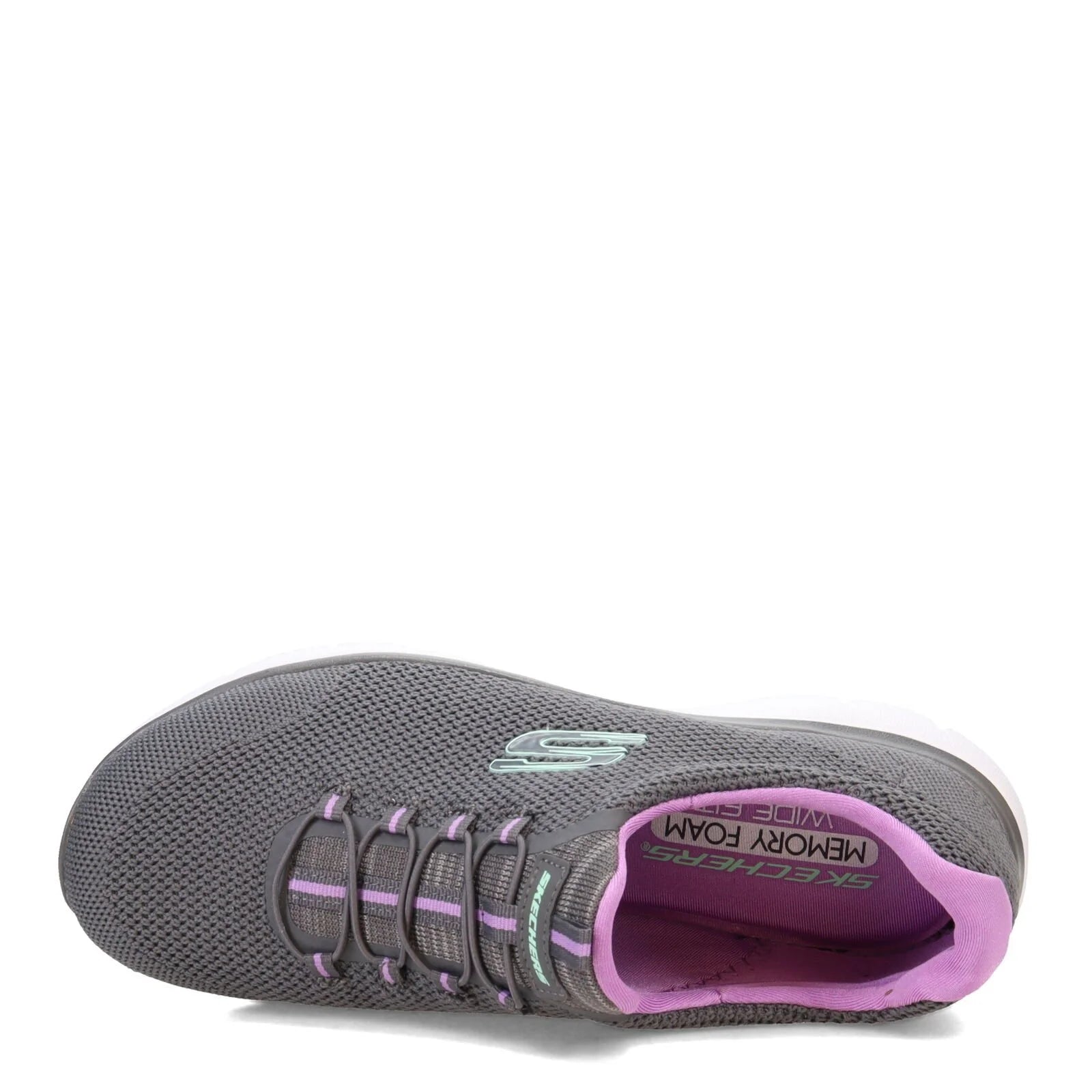 Skechers Women's Summits - Cool Classic Slip-on Athletic Sneaker, Wide Width Available