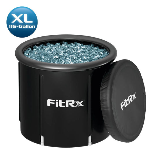FitRx Ice Bath Cold Plunge Tub Cold Water Therapy XL Plunge Pool with Cover, 116 Gallon