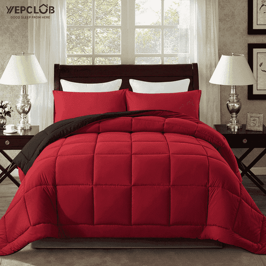 3-Piece All-Season Down-Alternative Comforter Set