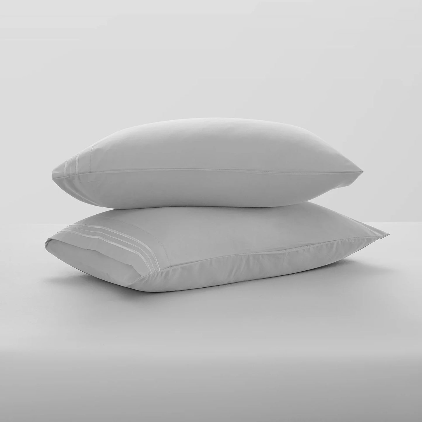 Nestl Twin Sheet Sets, 1800 Series Deep Pocket 3 Piece, Soft Microfiber Kids Bedding Set, Silver Gray