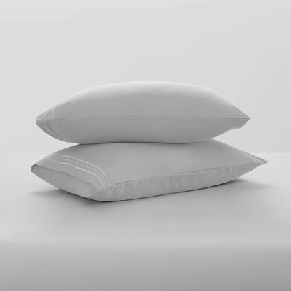 Nestl Twin Sheet Sets, 1800 Series Deep Pocket 3 Piece, Soft Microfiber Kids Bedding Set, Silver Gray