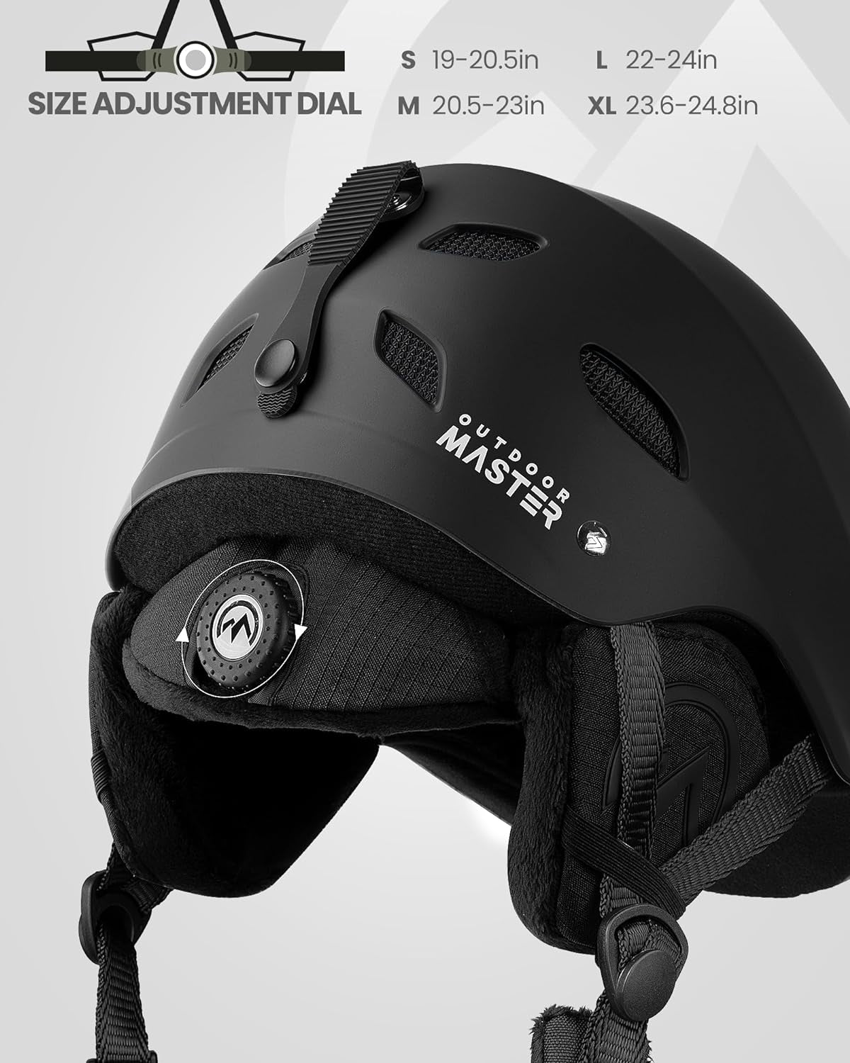 OutdoorMaster Kelvin Ski Helmet - Snowboard Helmet for Men, Women & Youth