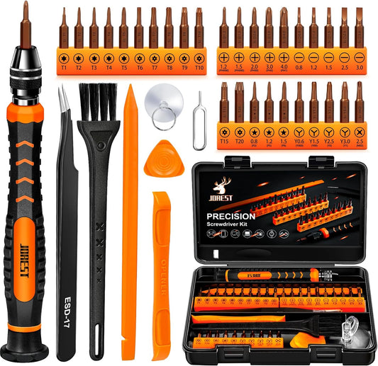 JOREST 38Pcs Small Precision Screwdriver Set, Tool Gifts for Men, Christmas Gifts for him with Torx T5, T6, Repair Tool Kit for Macbook, Computer, Laptop, iPhone, PS4 PS5, Xbox, Switch, glasses, Watch