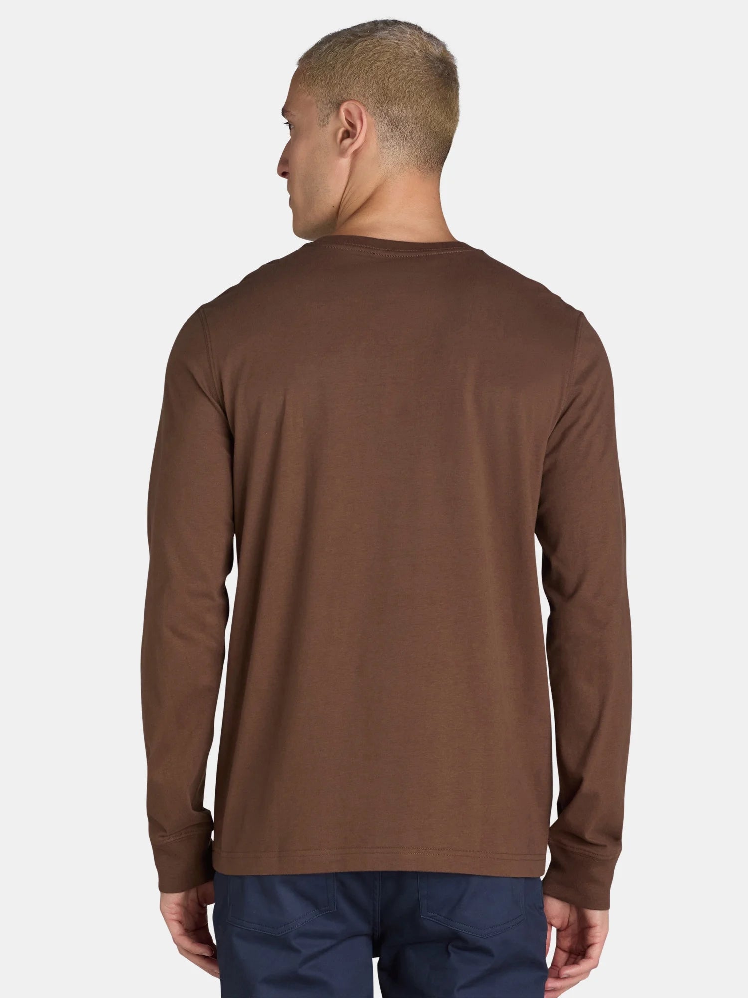 George Men's & Big Men's Crewneck T-Shirt with Long Sleeves, Size XS-3XLT