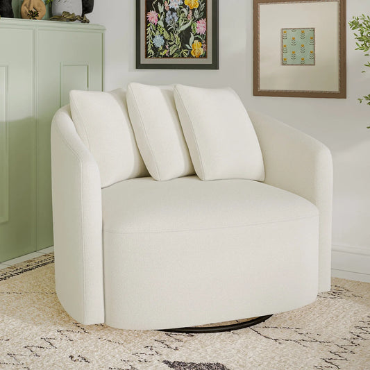 Beautiful Drew Chair by Drew Barrymore, Cream Boucle