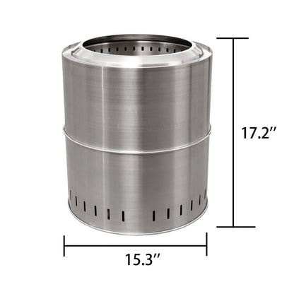 Ozark Trail 15 inch smokeless fire pit dimensions