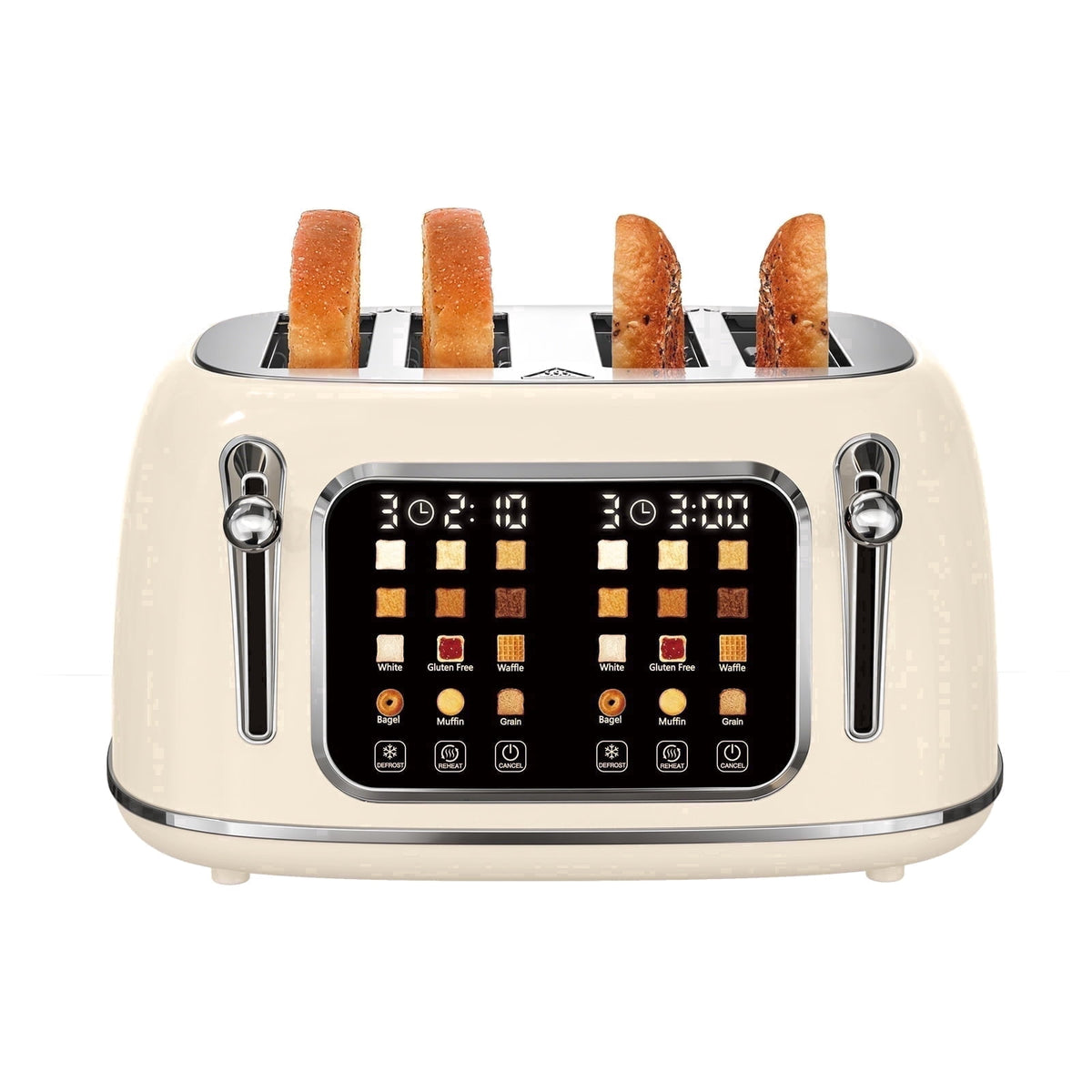 Retro 4-Slice Touchscreen Toaster